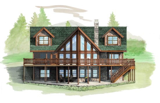 Snowflake Lodge - Natural Element Homes